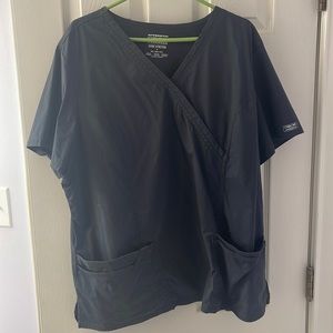 Cherokee Gray 2XL womens scrub top